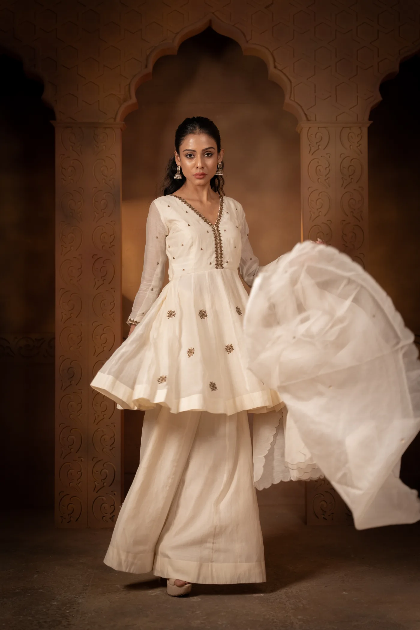 Noor Suit Set - Ivory